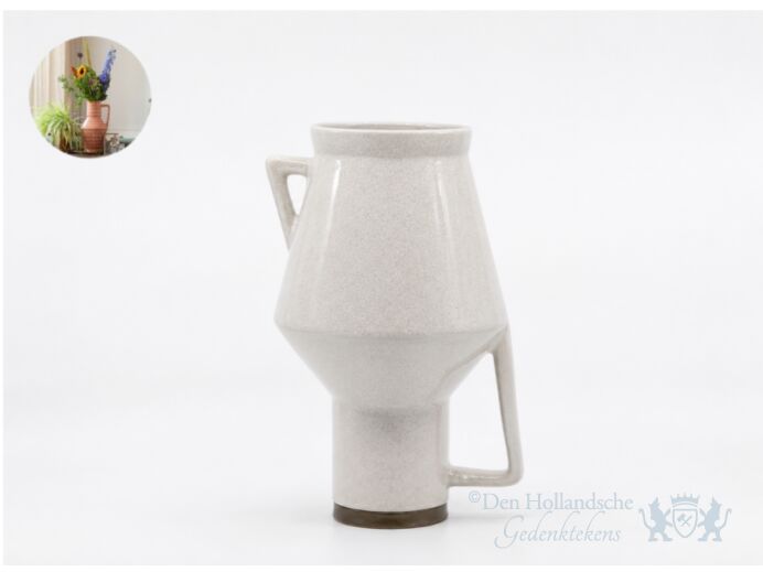 Bloom. Urn - middel - Naturel bruine rand foto 1