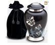 Classic Butterfly Tribute Adult Urn Midnight and Bru Pewter foto 1