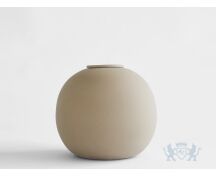 DIONA – handgemaakte eco urn in zandkleurig engobe foto 1