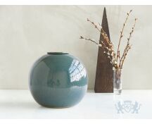 DIONA – handgemaakte urn in groen & blauw keramiek foto 1