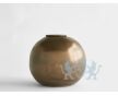 DIONA &ndash; handgemaakte urn in koperkleurig metallic keramiek foto 1