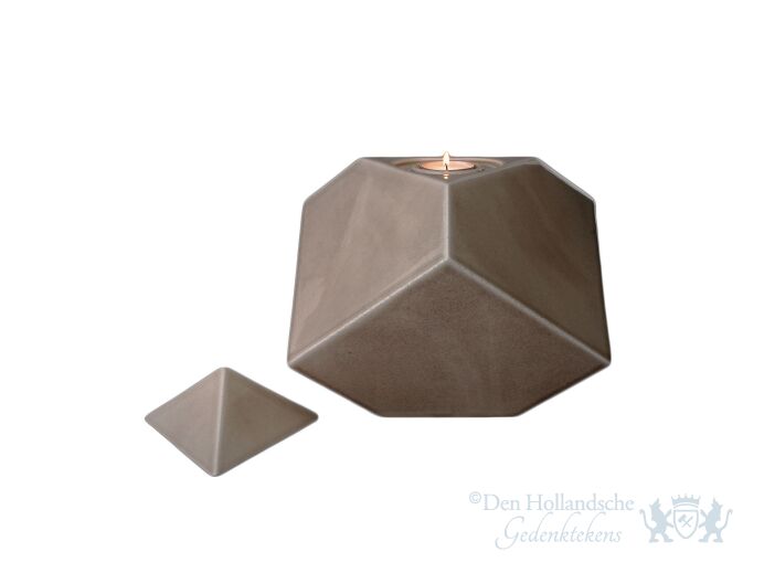 Keramische urn &quot;Abstract Beige Grey&quot; foto 1