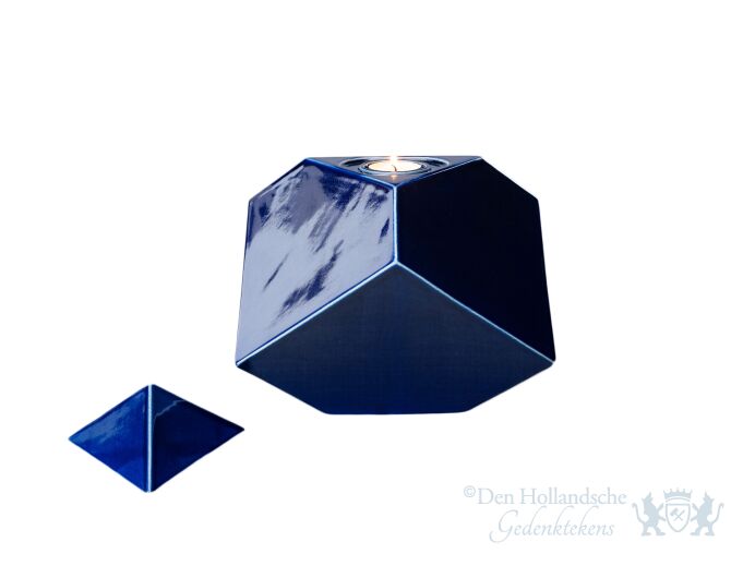 Keramische urn &quot;Abstract Cobalt Metallic&quot; foto 1