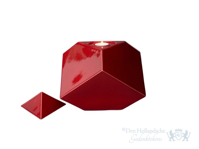 Keramische urn &quot;Abstract Red&quot; foto 1