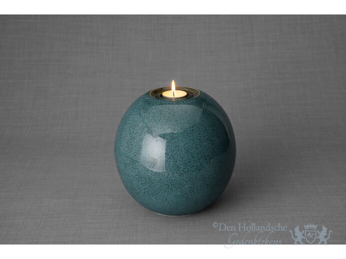 Kermische urn Harmony - groen/blauw 3,2L foto 1