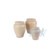 Klassieke keramische urn in mat beige 4L foto 1