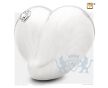 LoveHeart Adult Urn Pearl White and Pol Silver w/Swarovski®  foto 1