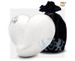LoveHeart Adult Urn Pearl White and Pol Silver w/Swarovski®  foto 1