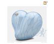 LoveHeart Child Urn Pearl Blue and Pol Silver w/Swarovski®  foto 1
