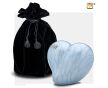 LoveHeart Child Urn Pearl Blue and Pol Silver w/Swarovski®  foto 1