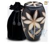 Majestic Lillies Adult Urn Midnight and Bru Pewter foto 1