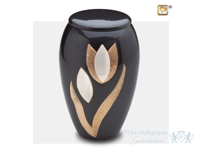 Majestic Tulip Adult Urn Midnight and Bru Pewter foto 1