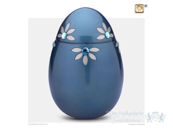 Nirvana Azure Adult Urn Blue and Bru Pewter w/Swarovski&reg;  foto 1