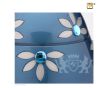 Nirvana Azure Adult Urn Blue and Bru Pewter w/Swarovski®  foto 1