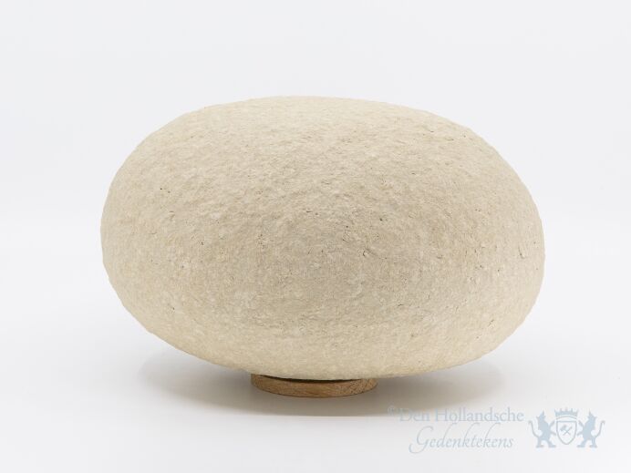 Paper Pebbles urnen van Papier - Creme wit 3,5l foto 1
