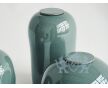 PELION – handgemaakte urn in groen & blauw keramiek foto 1