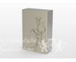 RVS urn DECOR - Lelie foto 1