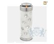 Tall Pet Tealight Urn Pearl White and Bru Pewter foto 1