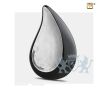 TearDrop Adult Urn Black and Hmd Silver foto 1