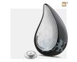TearDrop Adult Urn Black and Hmd Silver foto 1