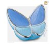 Wings of Hope Adult Urn Peal Blue and Pol Silver foto 1