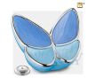 Wings of Hope Adult Urn Peal Blue and Pol Silver foto 1