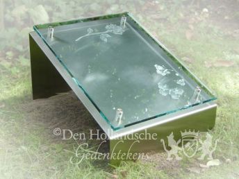 Urnengraf glas en RVS