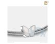Wings of Hope Ashes Bead Pearl White and Pol Silver foto 1