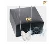 Wings of Hope Ashes Pendant Pearl White and Pol Silver foto 1