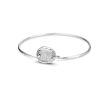 Zilveren armband met in zilver gegoten vingerafdruk foto 1