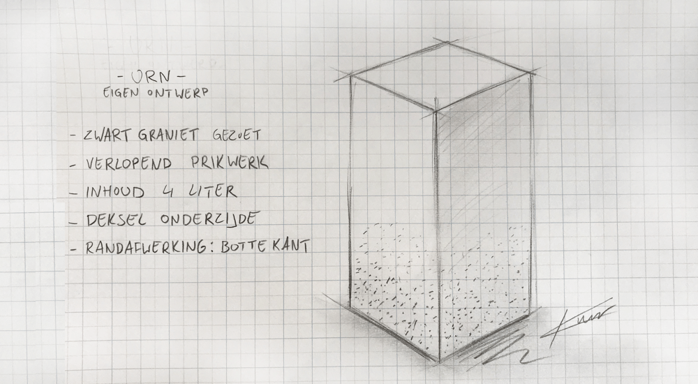 eigen urn ontwerpen gratis lay-out voorstel
