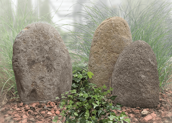 natuurlijke urn zwerfkei urn