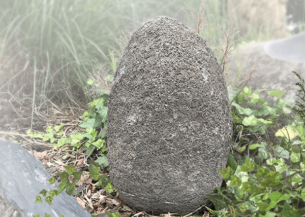 natuurlijke urn zwerfkeien urn