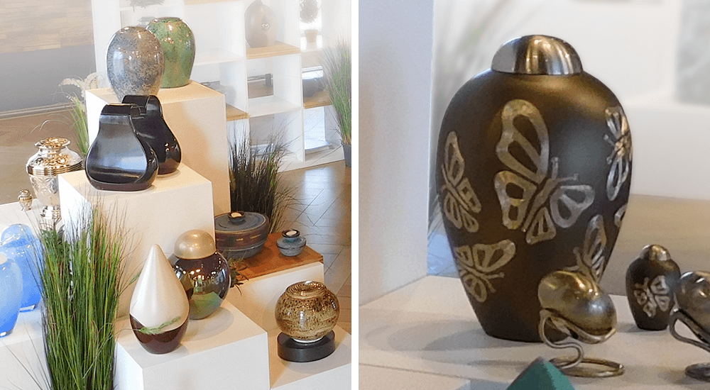 urnen binnen traditionele vorm