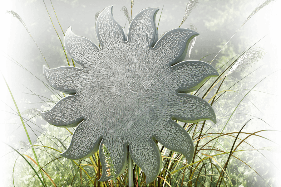 kunstenaars urnengraven rvs zonnebloem