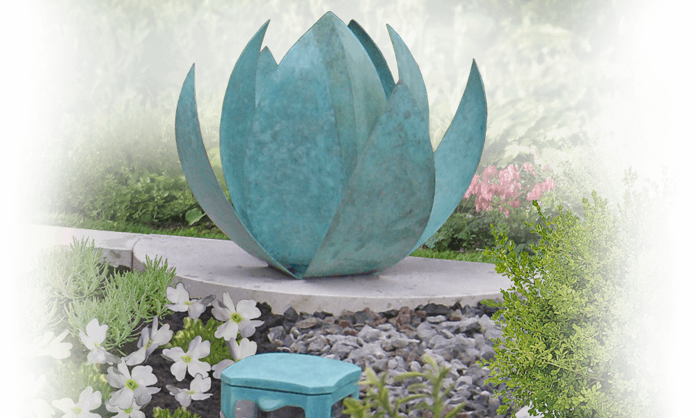 grafkunst bronzen urn op graf