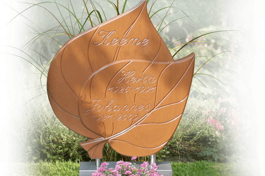 urnenmonument in eigen tuin teakhout gedenkteken op rvs steun