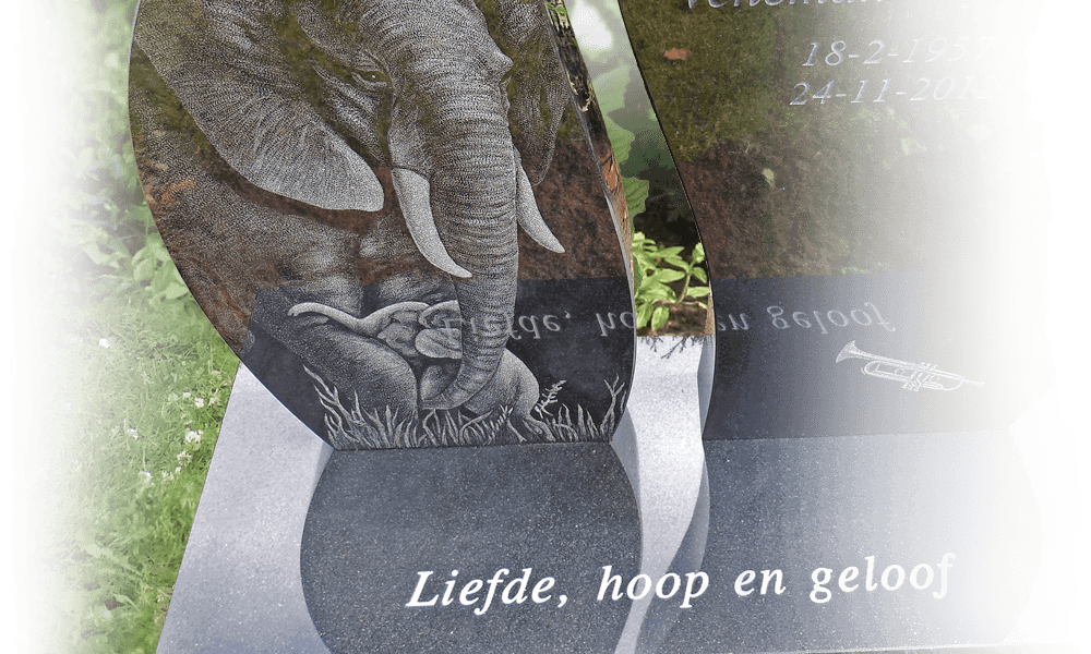 persoonlijke monumenten met afbeelding op grafsteen